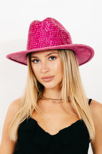 Pink Rhinestone Cowgirl Hat