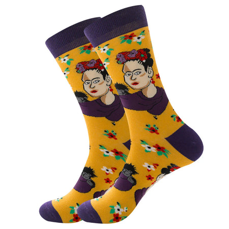 Frida and Monkey Crew Socks