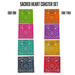Double-sided Felt "Papel Picado" Coaster Sets