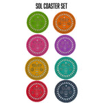 Double-sided Felt "Papel Picado" Coaster Sets