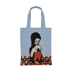 Love Cats Blanco Woven Tote
