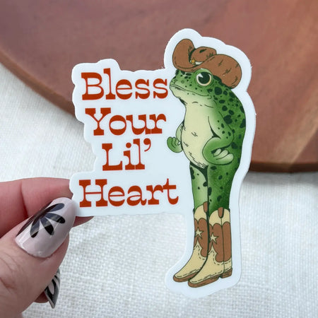 Southern Cowboy Frog Sticker