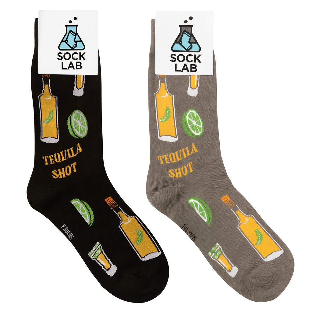 Tequila Shot Mens Crew Sock