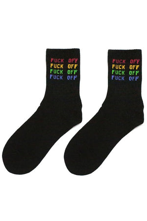 Rainbow Fuck off Socks