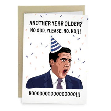 Michael Scott Noooo Birthday Card