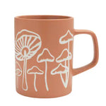 Mushroom Embossed Ceramic Mug