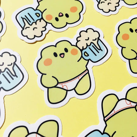Tipsy Frog Sticker