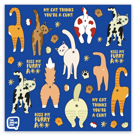 Cat Butt Sticker Sheet