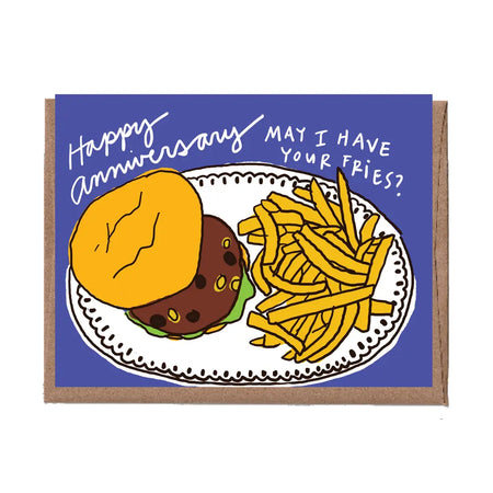 Scratch & Sniff Fries Anniversary Card