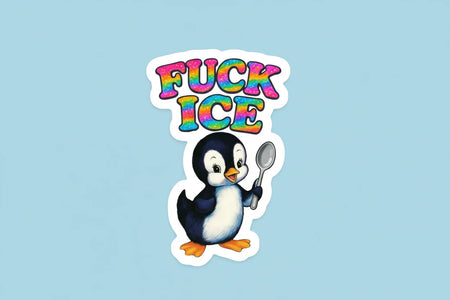 F*Ck Ice Anti Fascist Sticker