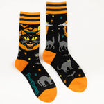 Vintage Black Cat Crew Socks