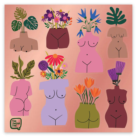 Blooming Bodies Sticker Sheet