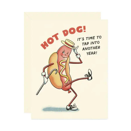 Hot Dog Birthday Card