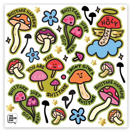 Shiitake Happens Sticker Sheet
