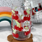 Cherry Coffee Glass Cup