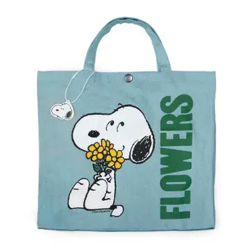 Snoopy Flowers Tote Bag