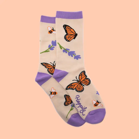 Monarch Butterfly Socks