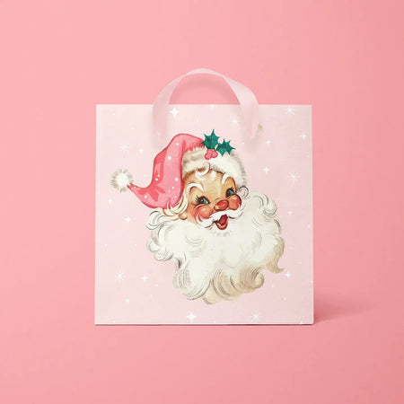 Pink Santa Gift Bag