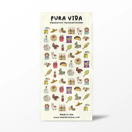 Retro Babies Pura Vida Sticker Sheet