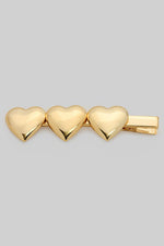 Triple Heart Hair Clip