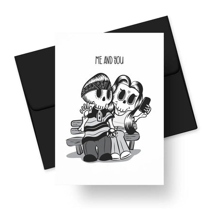 Calaveras in Love - Love card