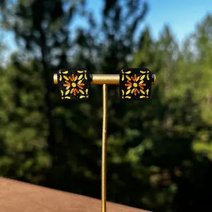 Talavera Cempasuchil Stud Earrings
