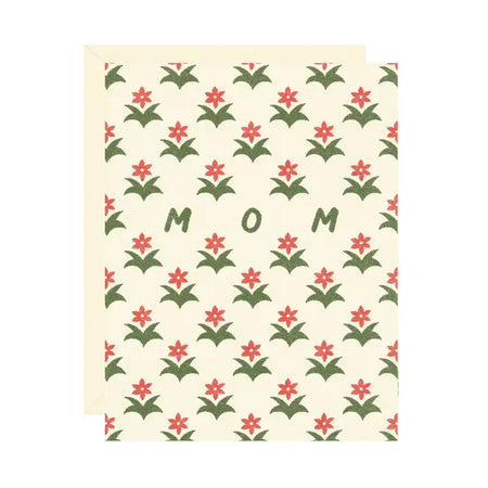 Mother's Day Red Flower Card