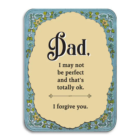 Dad, I'm Not Perfect, I Forgive You Father's Day Card