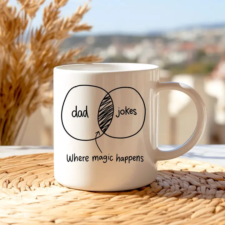Dad Jokes Diagram Mug