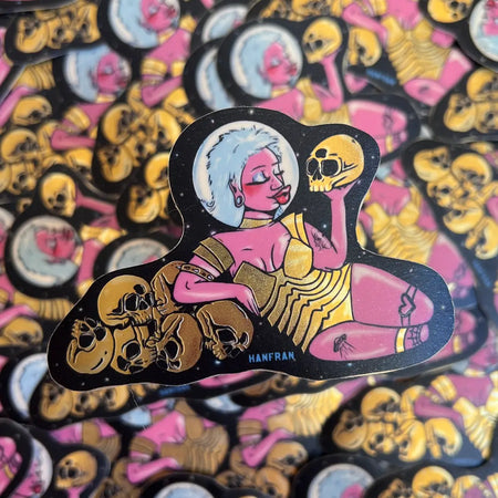 Skull Kisser Sticker