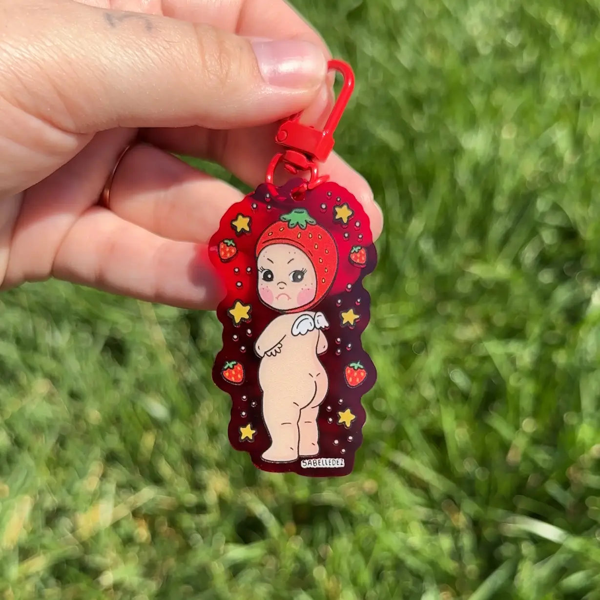 Straw-Baby Acrylic Keychain
