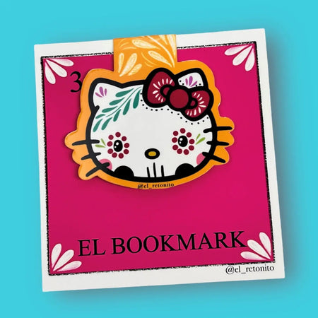 Sugar Skull Kitty Bookmark