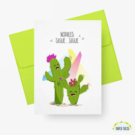 Nopales Singing Card