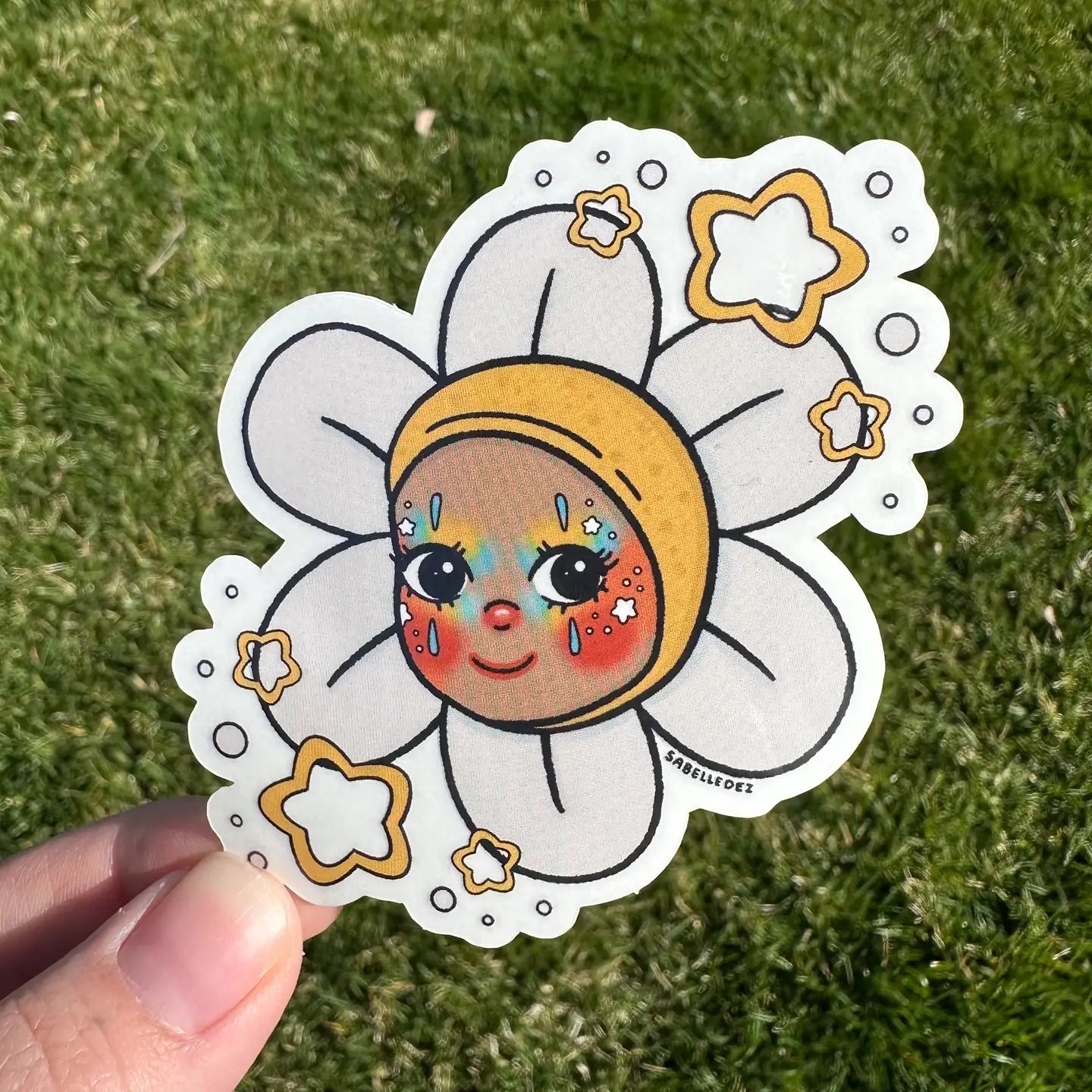 Daisy Clown Baby Sticker