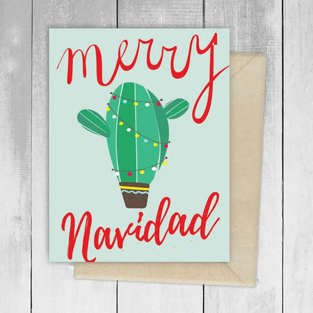 Christmas Cactus Greeting Card