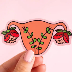 Blooming Uterus Vinyl Sticker