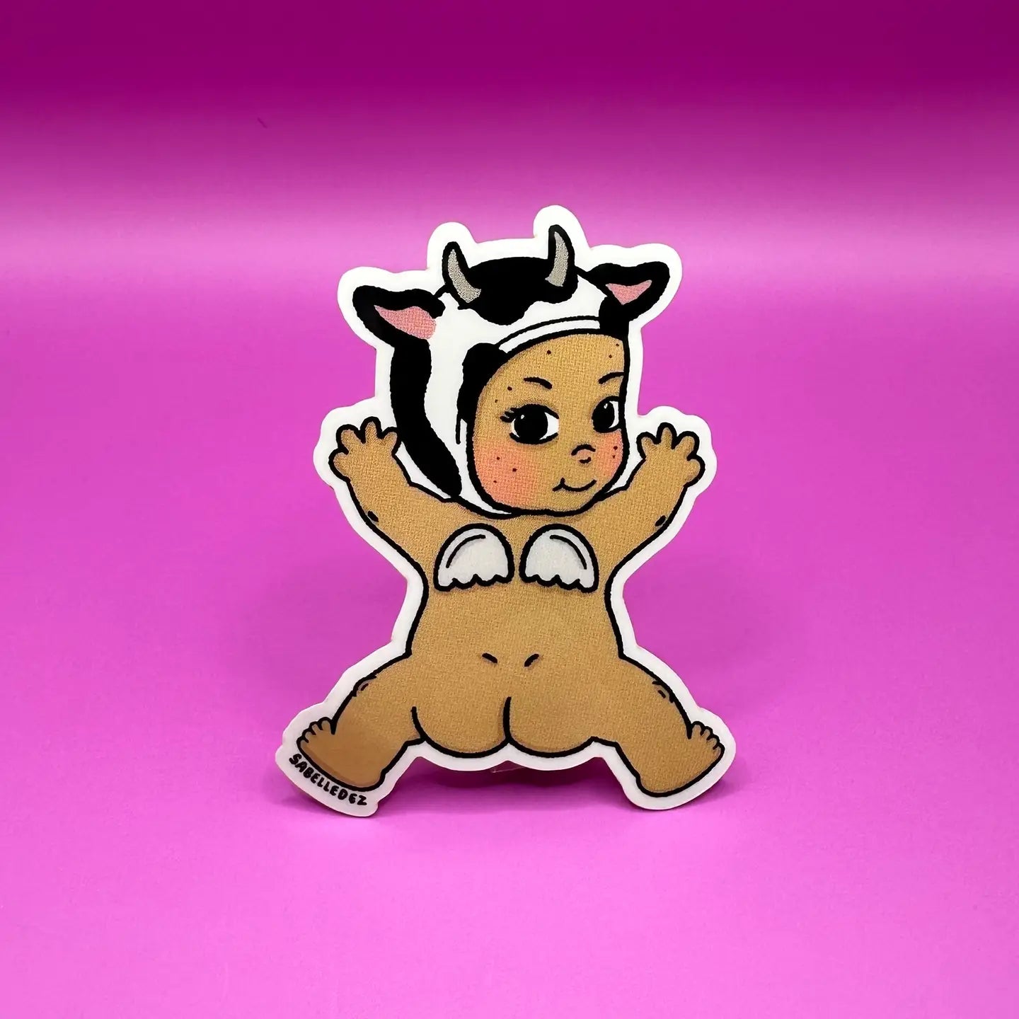 Cow Splat Baby Sticker