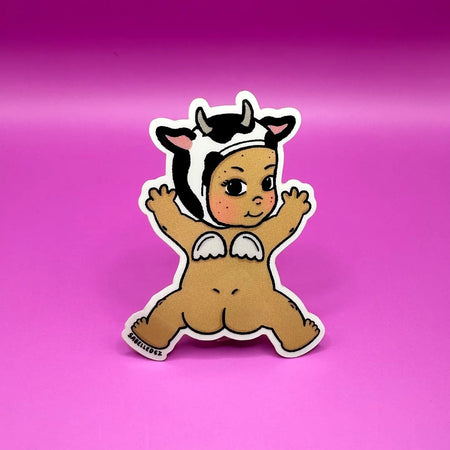 Cow Splat Baby Sticker