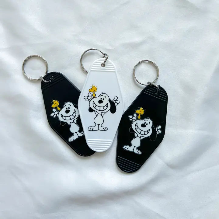 Snoopy and Woodstock Keychain