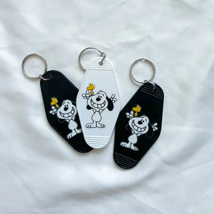 Snoopy and Woodstock Keychain