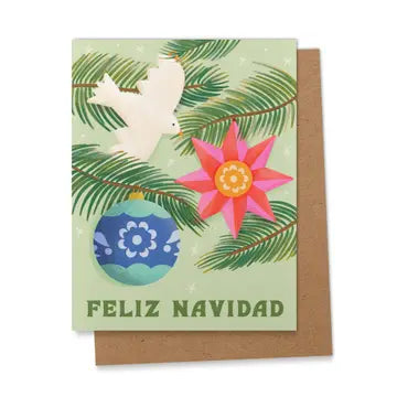 Feliz Navidad Ornament Holiday Card