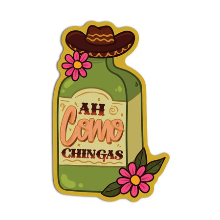 Ah Como Chingas Bottle Sticker