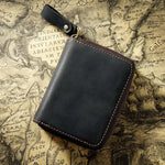 Accordion Zip Leather Wallet