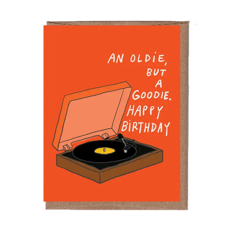 Oldie Vinyl Birthday Card