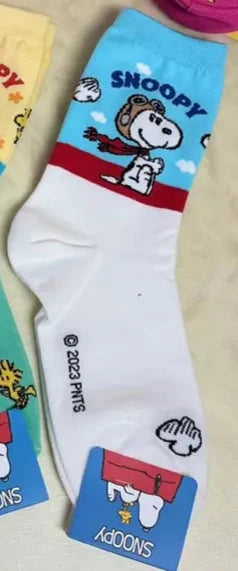 Snoopy Women's Ankle Mid Calf Sock