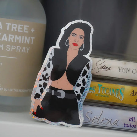 Selena Cow Print Sticker