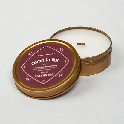 Como La Flor Tin Candle 3.5oz