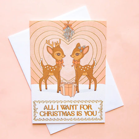 Reindeer Christmas Card