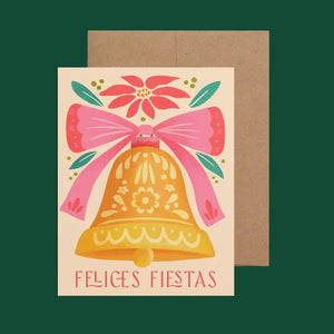 Felices Fiestas Jingle Bell Holiday Card