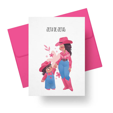 Cowgirl Mom & Daughter Card